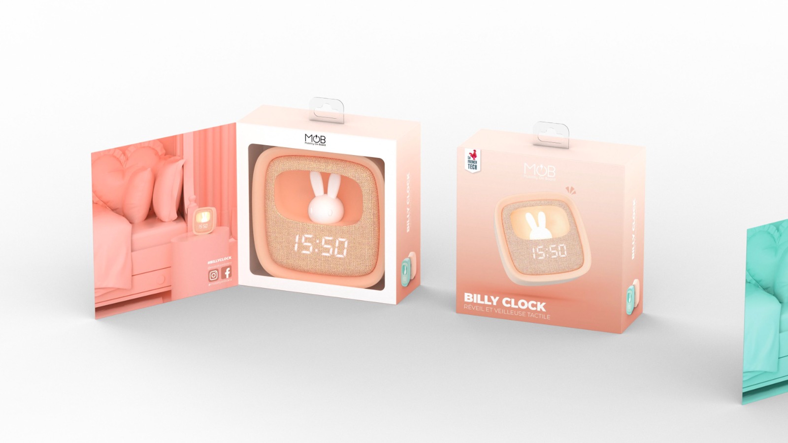 Billy Clock Grenadine - Réveil veilleuse – Image 6
