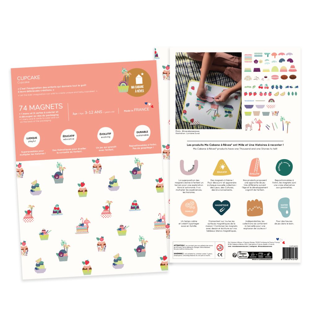 Magnets Cupcake - waterproof
