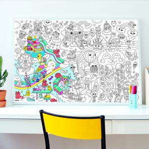 Poster géant à colorier 70 x 100cm - Kawaï – Image 7