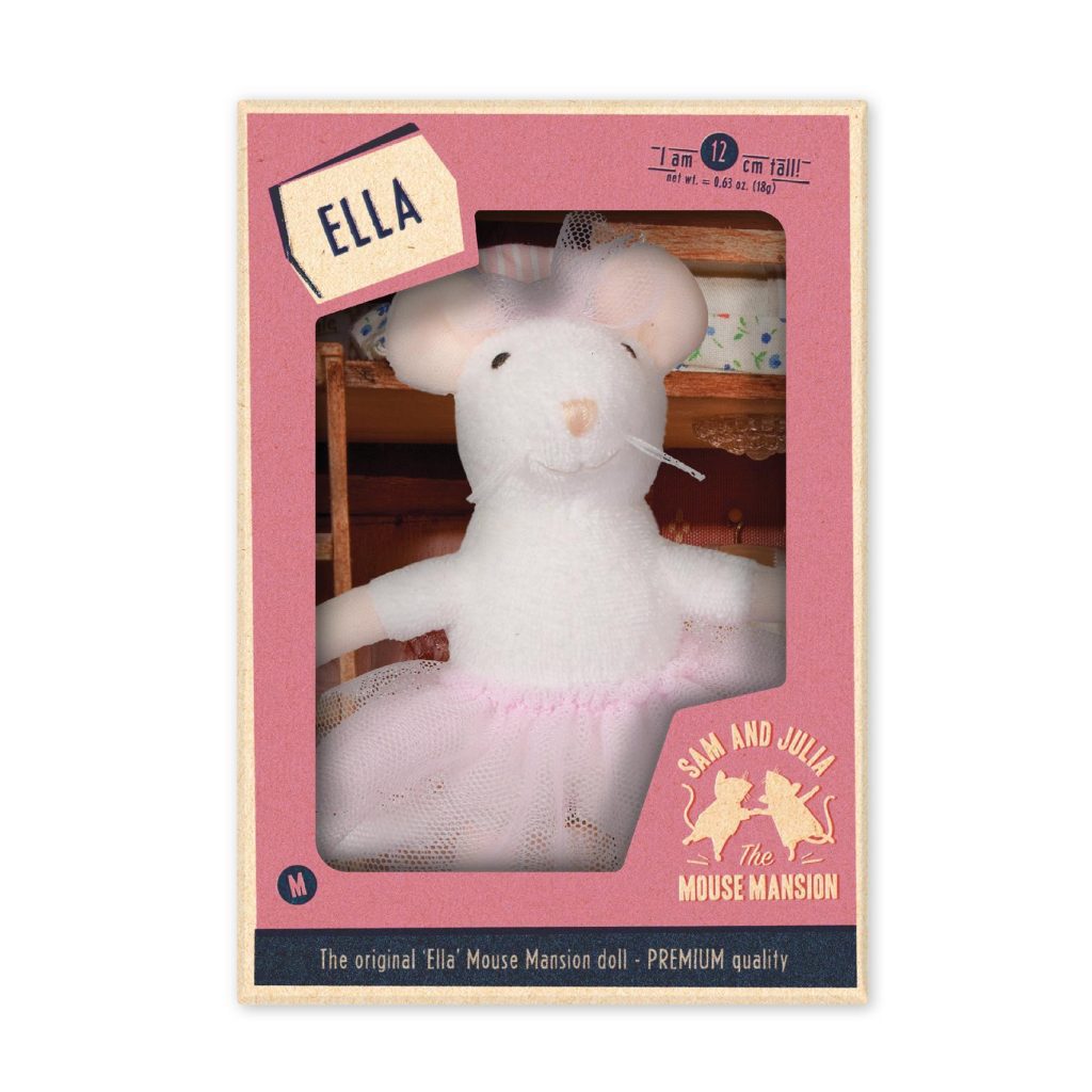 Peluche Souris Ella (12cm) - Le Manoir des souris