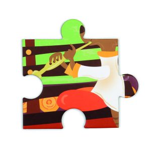 Puzzle éléphant contour, 37 pieces,  50x48.5x0.25cm – Image 3