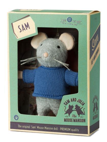Peluche Souris Sam (12cm) - Le Manoir des souris