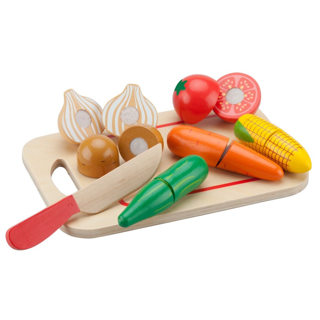 Légumes à découper en bois