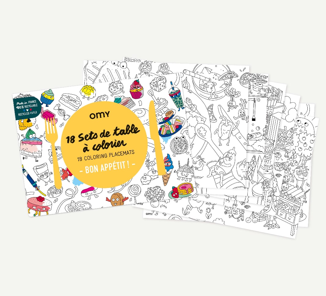Sets de table à colorier - Bon appétit – Image 1