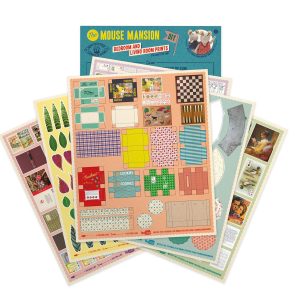 Découpes de maison de poupée DIY pour enfants - Salon et chambre (échelle 1:12) – Image 1