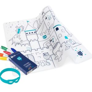 Set de table en silicone à colorier - réutilisable : CHATEAU – Image 5