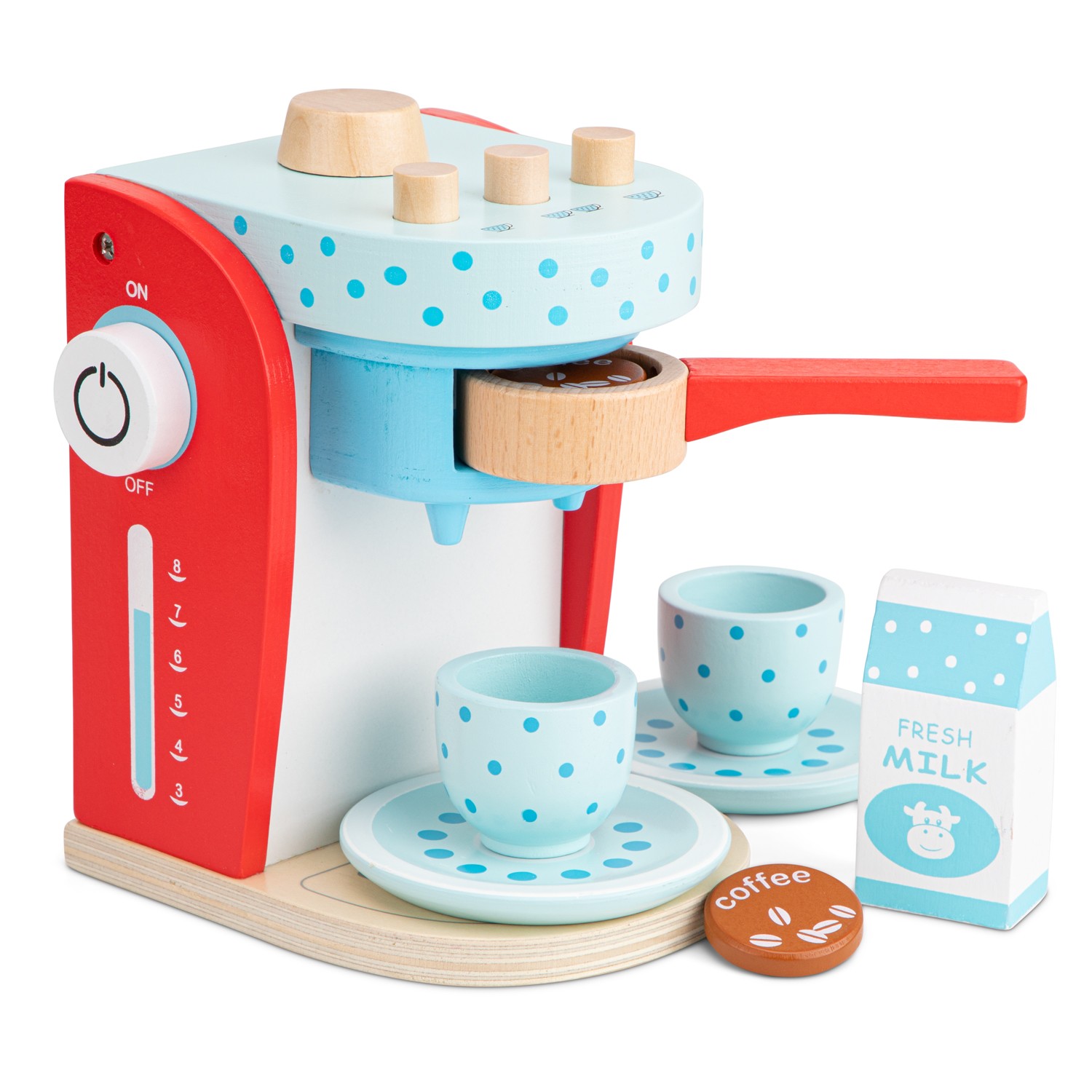Machine expresso en bois - blanche – Image 5