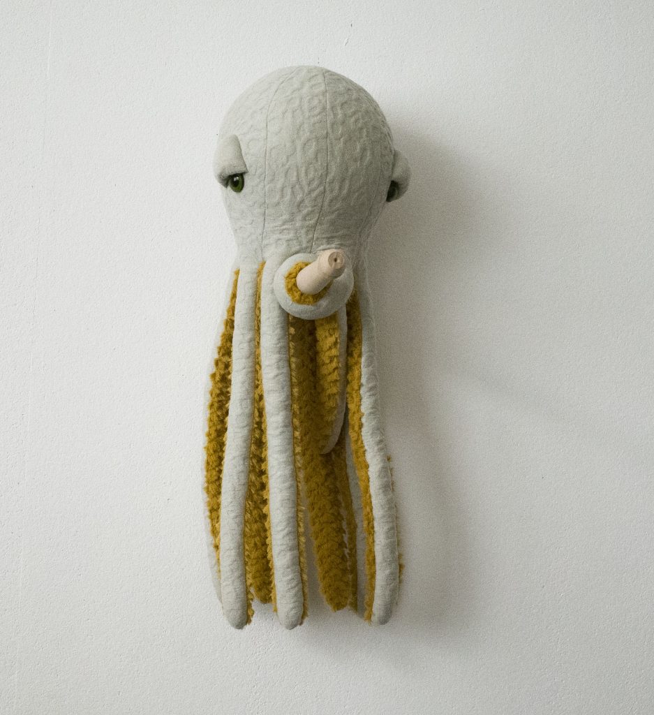 La petite pieuvre Pop - Peluche en tissus cousue main