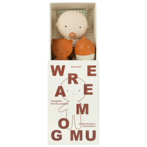 Gommu Pocket, couleur blanche, Mini poupon 10 cm avec ourson et accessoires – Image 2