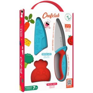 Couteau bleu/rouge Chefclub Kids – Image 2
