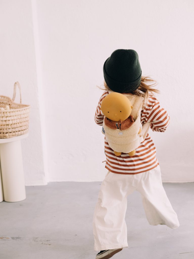 Porte baby Gommu en coton bio | Crème