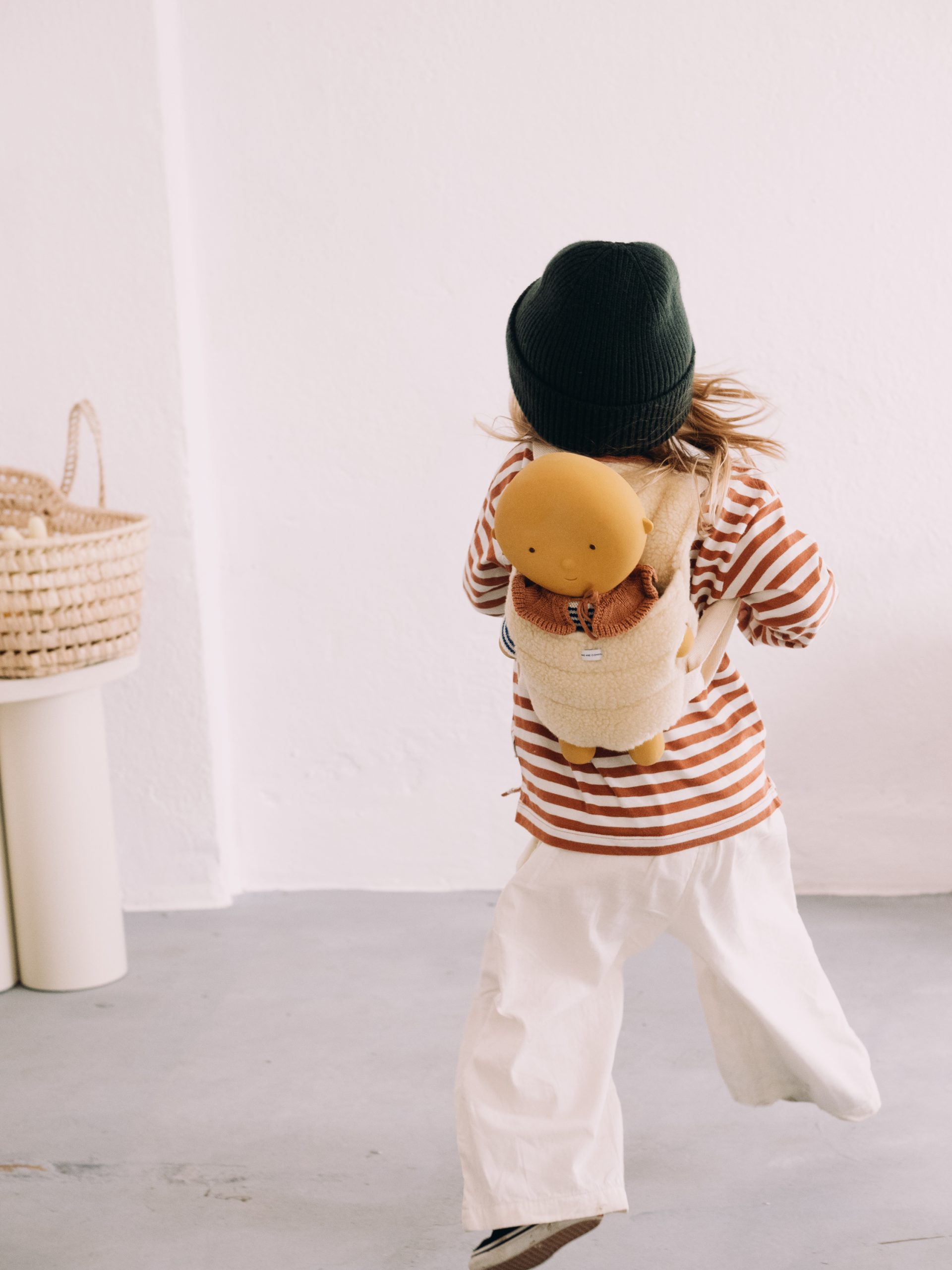 Porte baby Gommu en coton bio | Crème – Image 4
