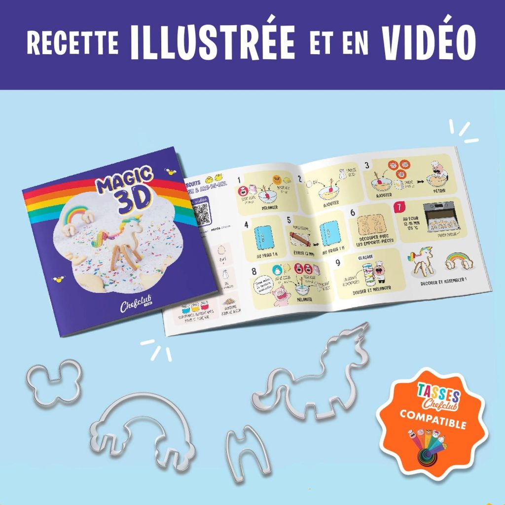 Emporte-pièces - Licorne & Arc-en-Ciel 3D