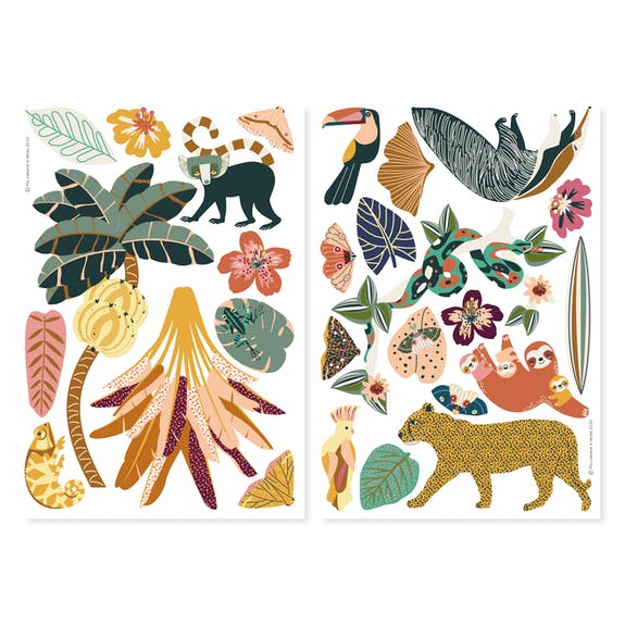 La Jungle, 27 magnets souples, waterproof