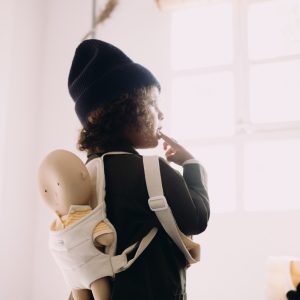 Porte baby Gommu en coton bio | Crème – Image 6