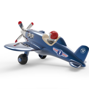 Jet Plane Bleu – Image 1