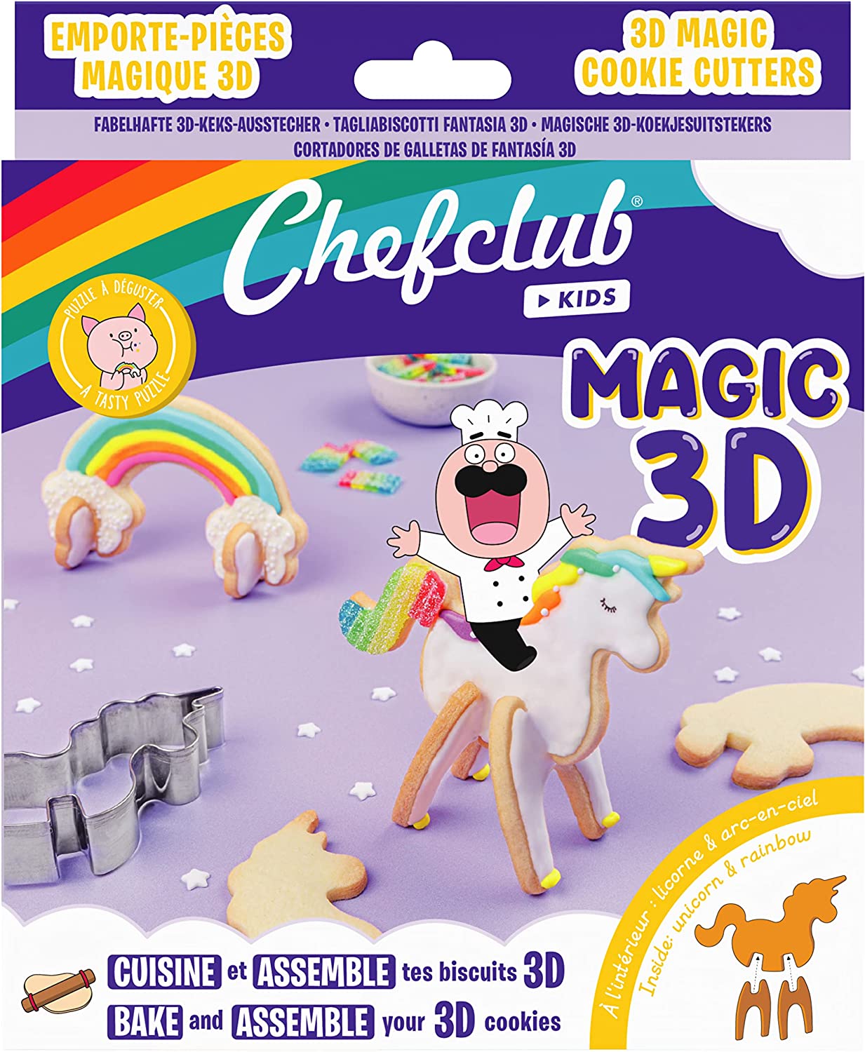 Emporte-pièces - Licorne & Arc-en-Ciel 3D – Image 1