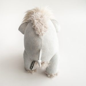 Mammouth bleu glace - Petite peluche en tissus cousue main – Image 3