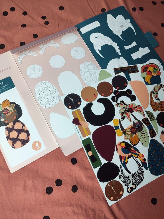 Poupées Africaines, 32 magnets souples, waterproof