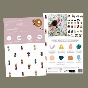Poupées Africaines, 32 magnets souples, waterproof – Image 7