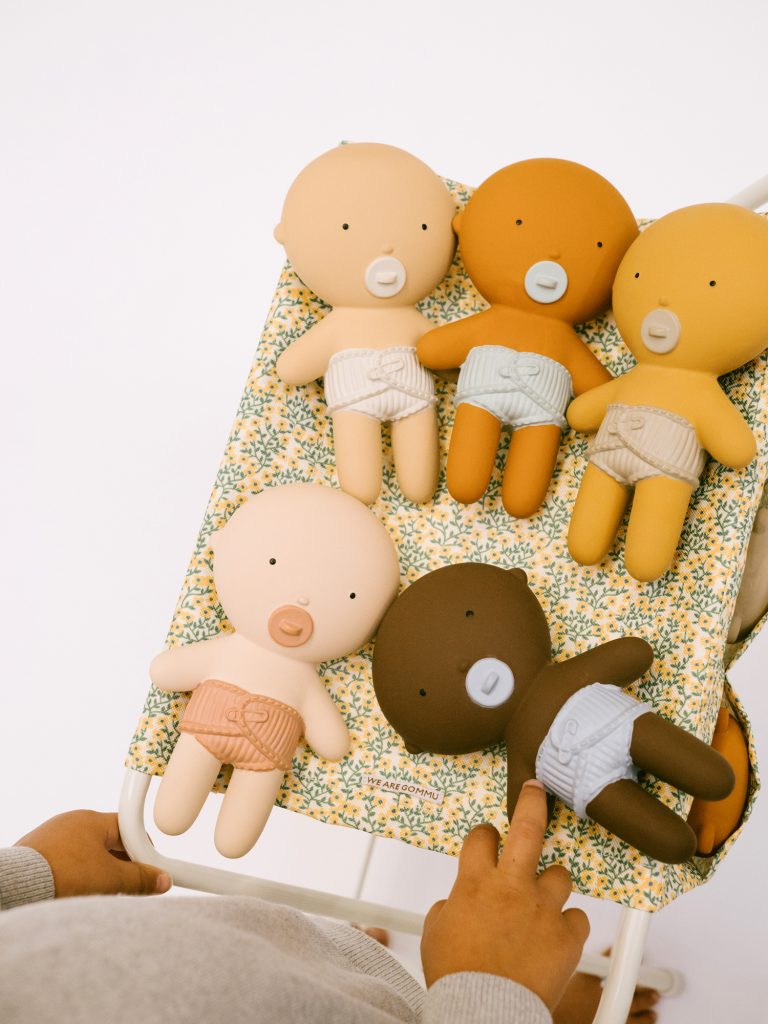 Gommu Mini-Baby en hévéa 100% naturel | Caramel