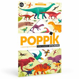 Poster pédagogique + 32 stickers dinausores – Image 1