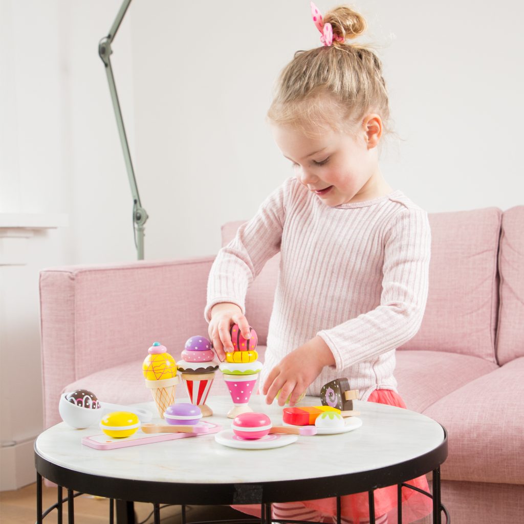 Ice cream set en bois