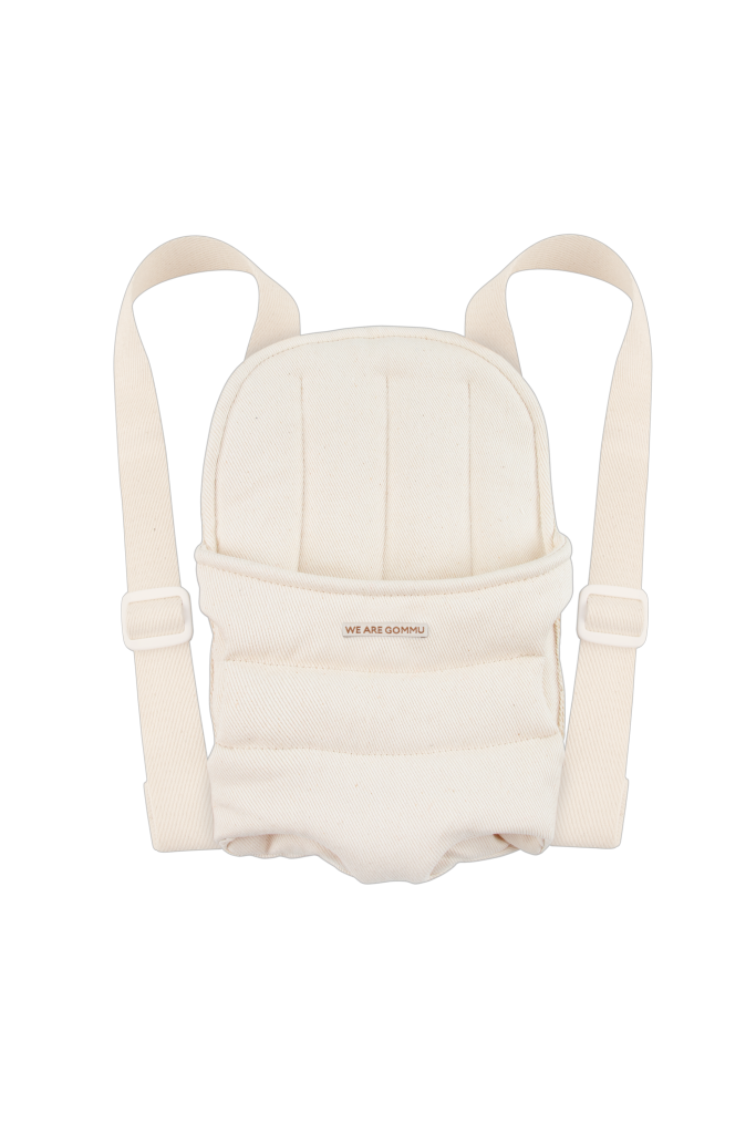Porte baby Gommu en coton bio | Crème