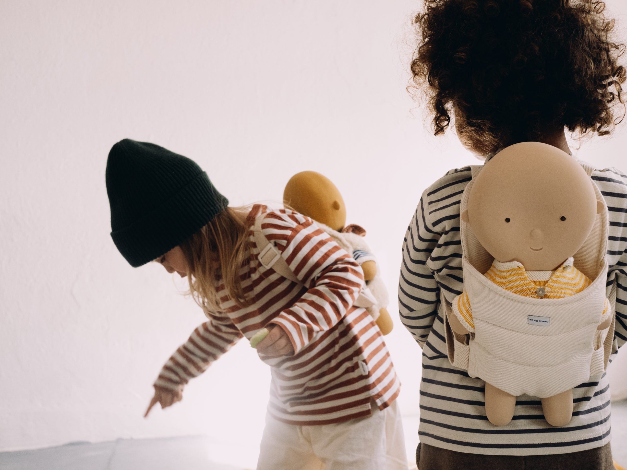 Porte baby Gommu en coton bio | Crème – Image 8