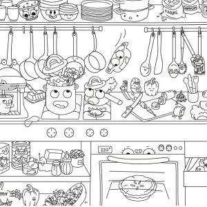 Sets de table à colorier - Bon appétit – Image 3