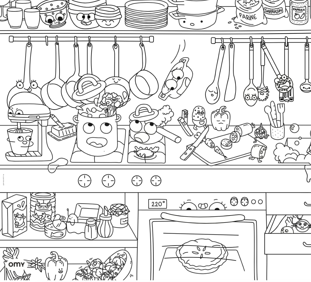 Sets de table à colorier - Bon appétit – Image 3