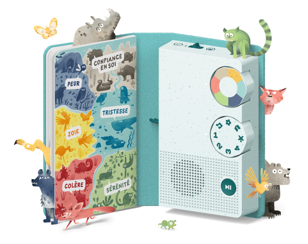 Boîte à histoires HoomKid avec 96 audios pour devenir maître de ses émotions
