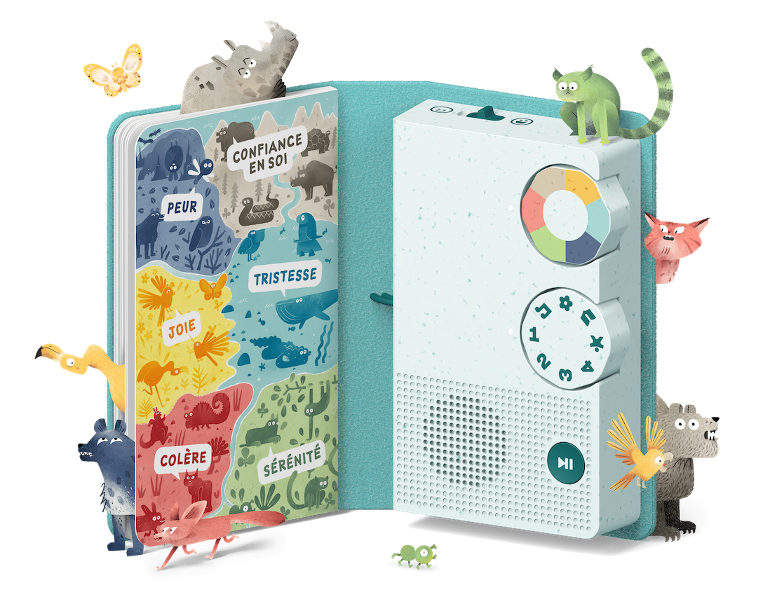 Boîte à histoires HoomKid avec 96 audios pour devenir maître de ses émotions – Image 1