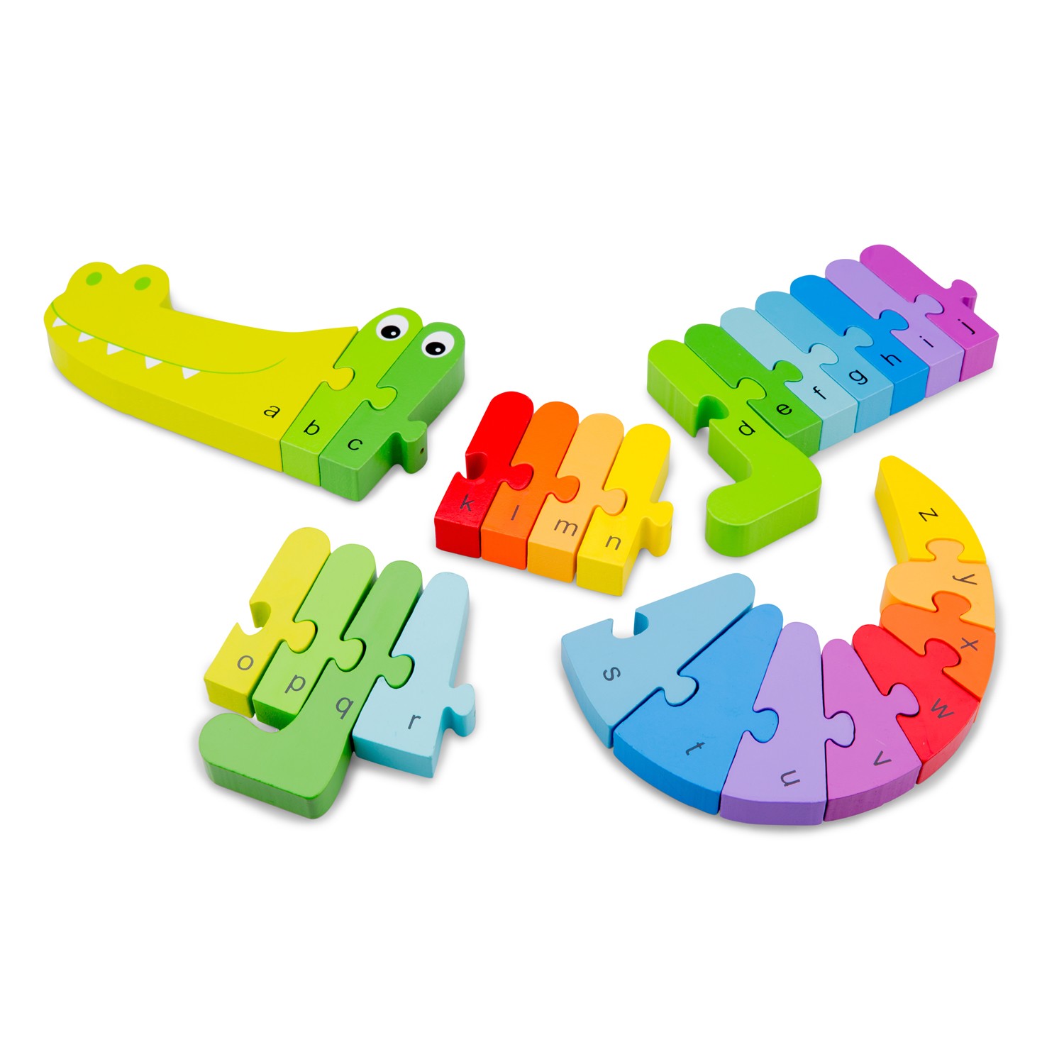 Puzzle Alphabet Crocodile en bois – 26 lettres dès 3 ans – Image 2