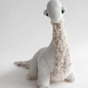 Petit diplo bleu glace - Peluche en tissus cousue main – Image 2