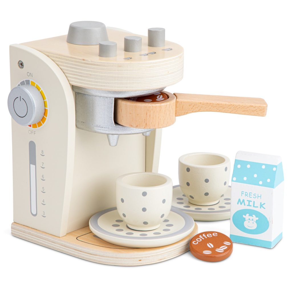Machine expresso en bois - blanche