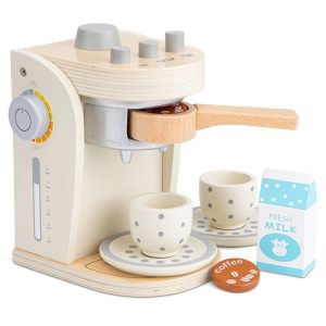 Machine expresso en bois - blanche – Image 1