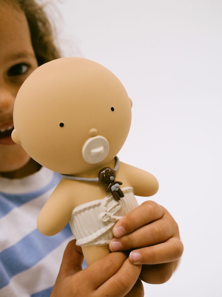 Gommu Mini-Baby en hévéa 100% naturel | Caramel