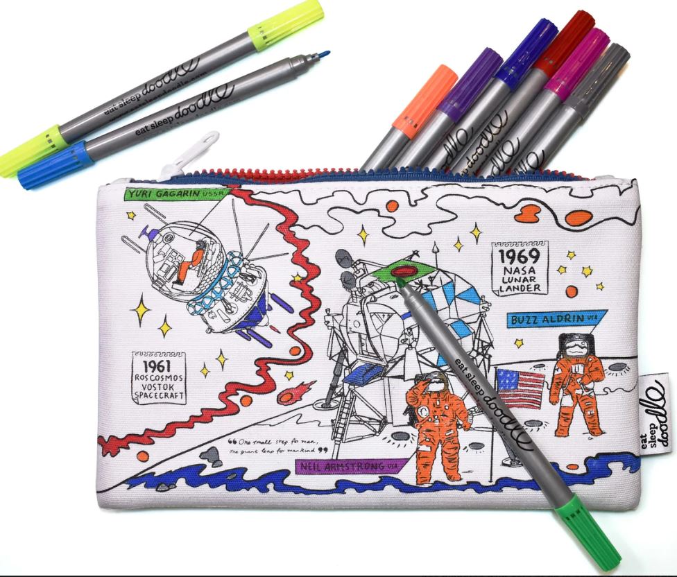 Trousse astronaute personalisable à colorier