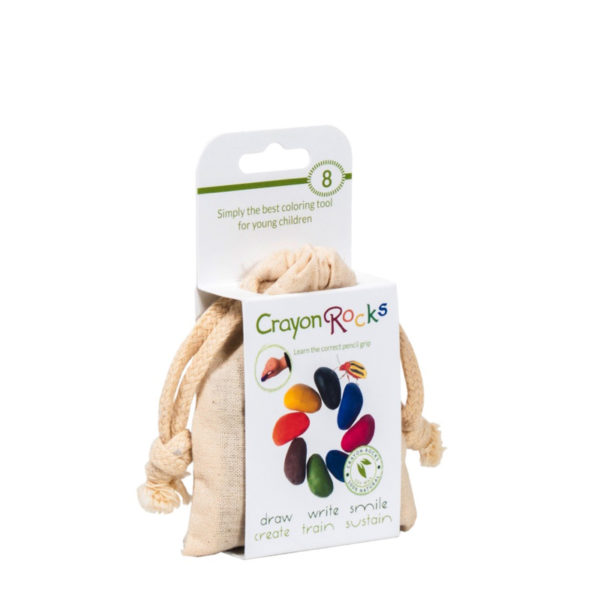 8 Crayons Rocks de cire et pigments naturelle en forme de cailloux
