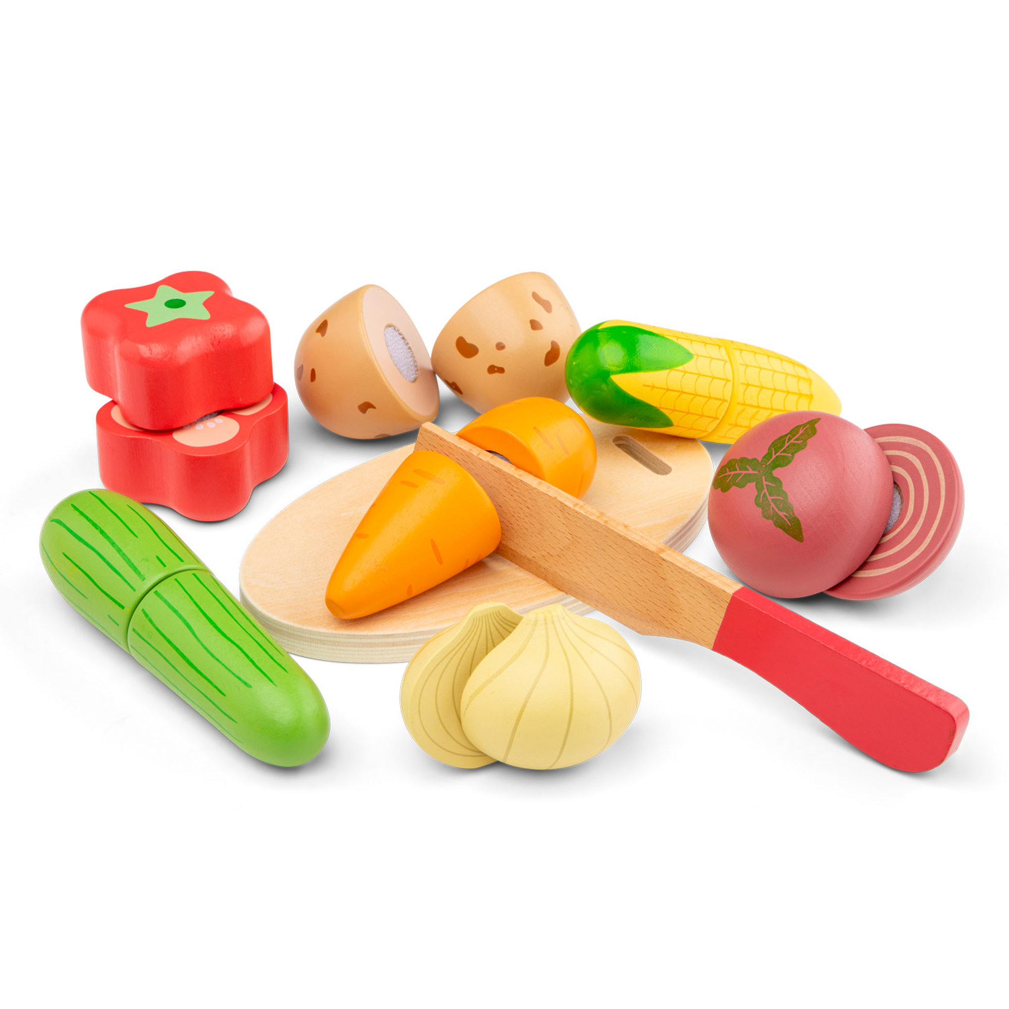 Box de légumes à découper en bois – Image 5