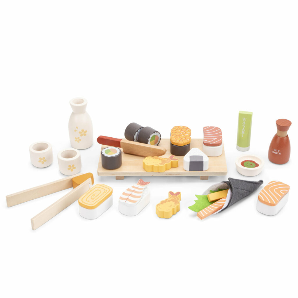 Set de sushis en bois – 30 pièces dès 3 ans