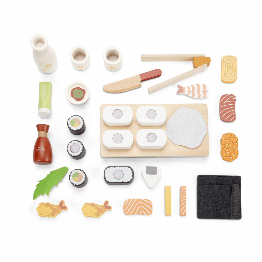 Set de sushis en bois – 30 pièces dès 3 ans