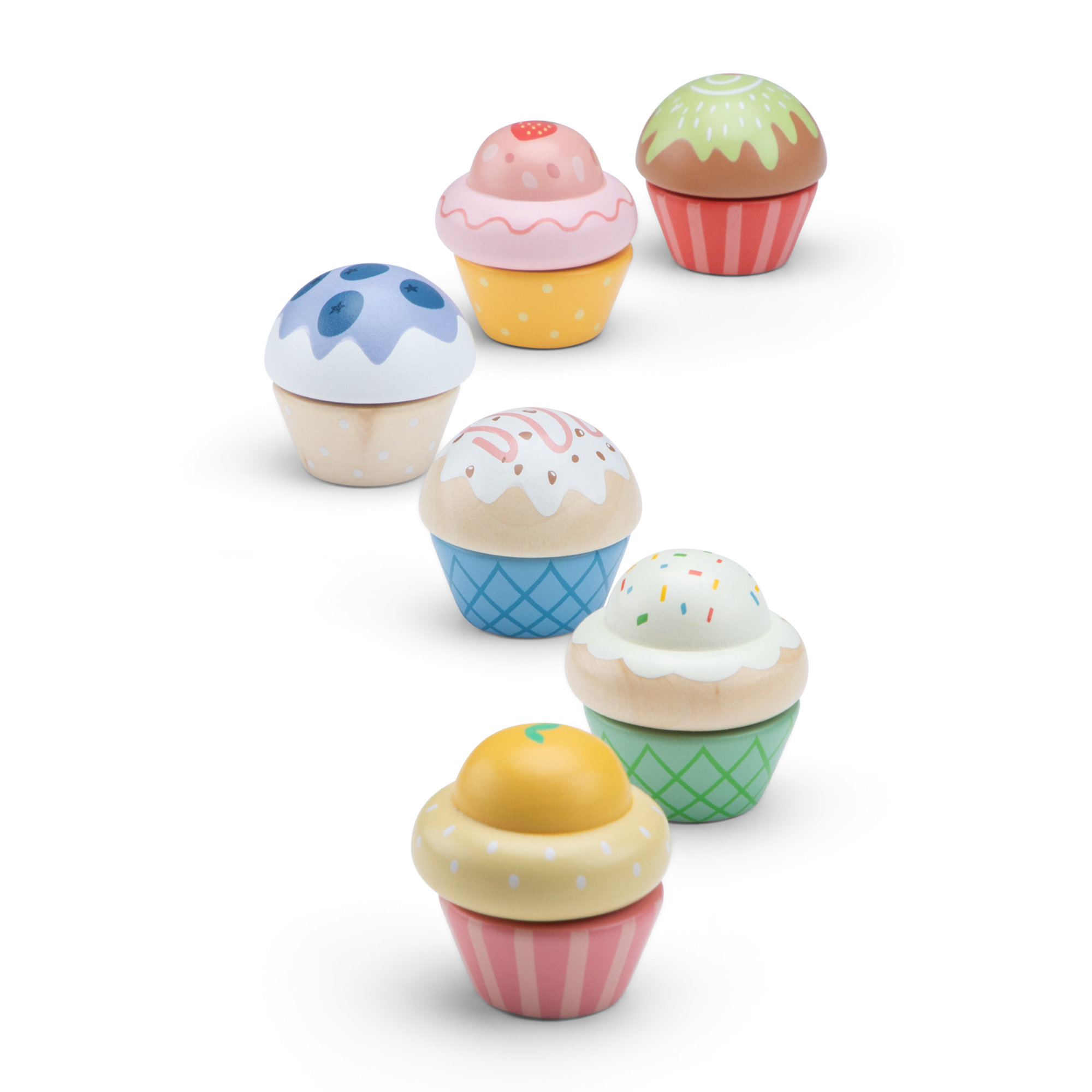 Assortiment de cupcake en bois – Image 8