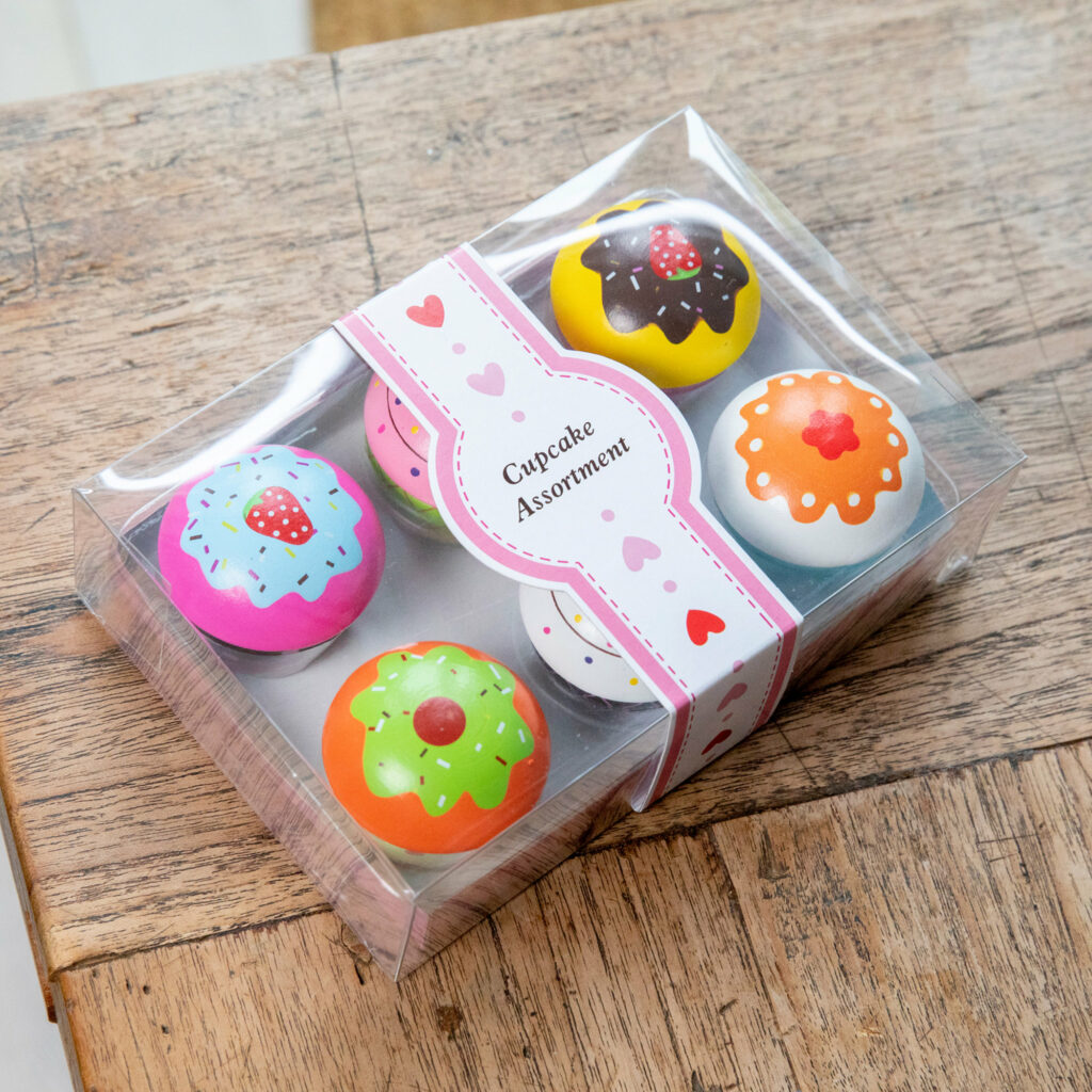 Assortiment de cupcake en bois