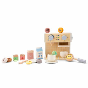 Machine à café expresso en bois – Set de 20 pièces dès 3 ans – Image 5