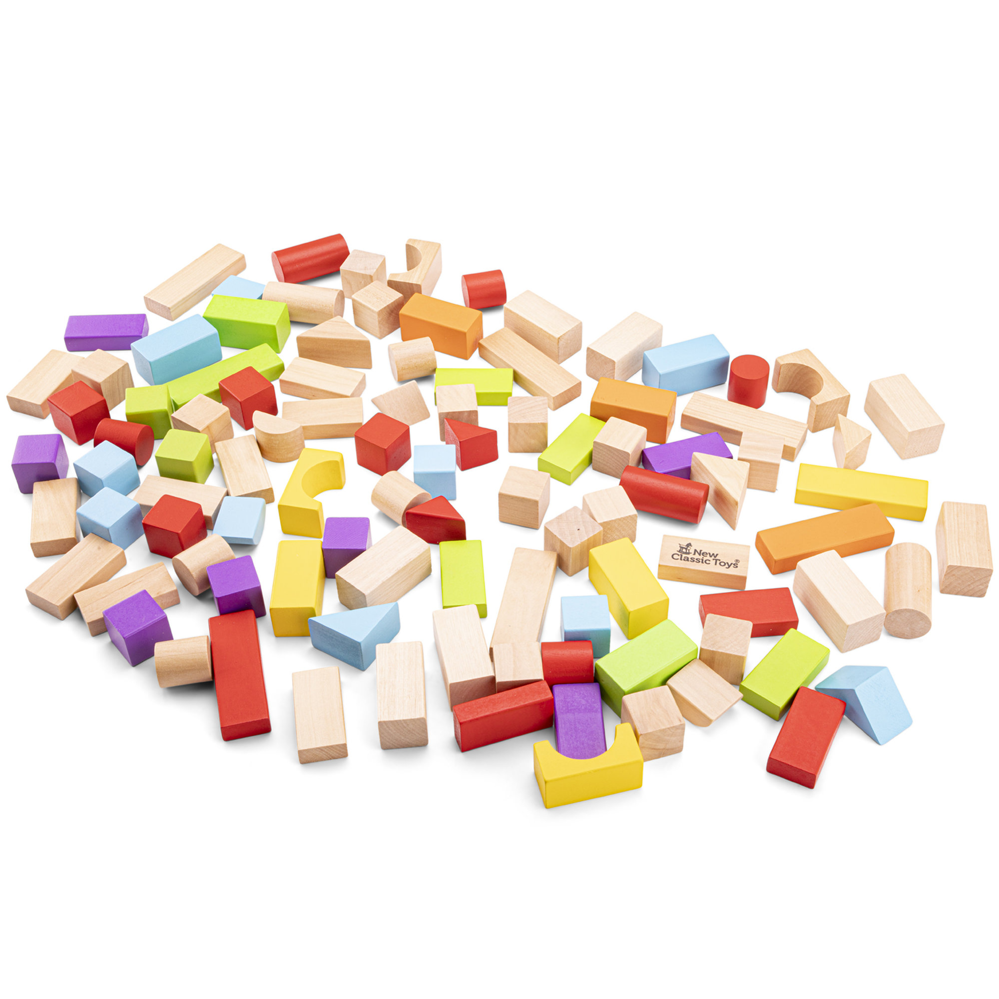 Blocs de construction en bois – 100 pièces couleurs vives dès 18 mois – Image 7
