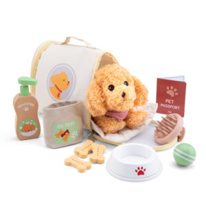 Coffret de soins pour chien – Chiot en peluche et accessoires dès 2 ans – Image 1