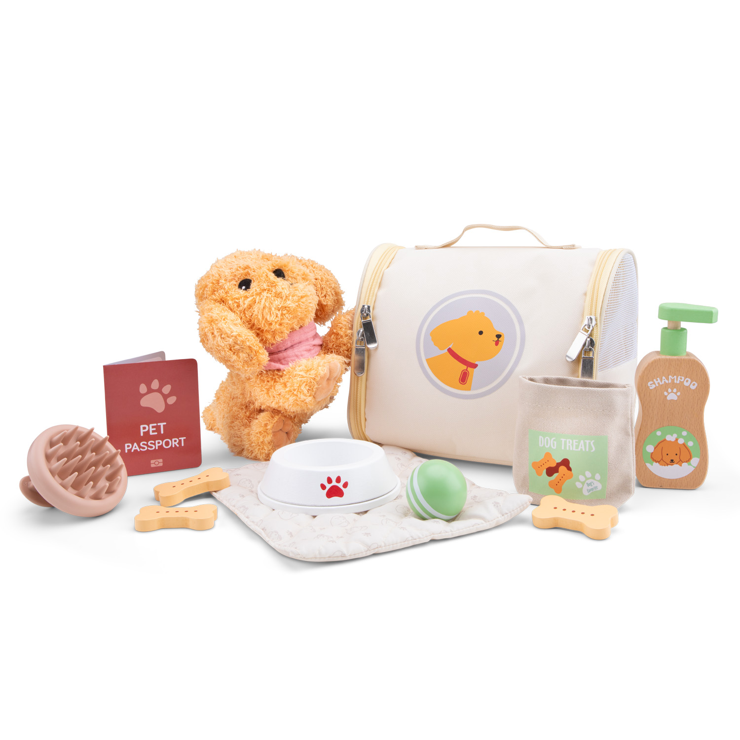Coffret de soins pour chien – Chiot en peluche et accessoires dès 2 ans – Image 4