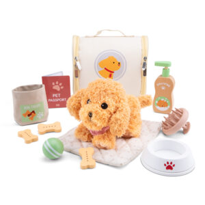 Coffret de soins pour chien – Chiot en peluche et accessoires dès 2 ans – Image 2